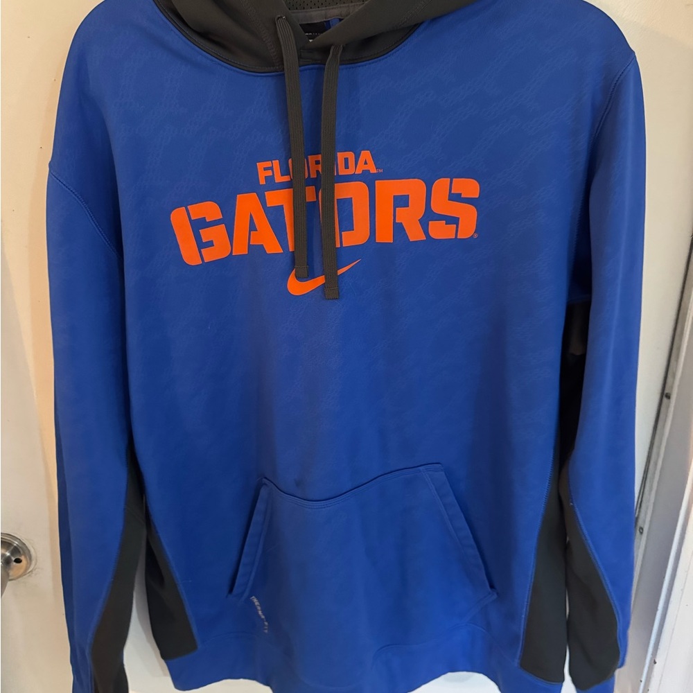 Nike Blue and Black Gators Men's Hoodie